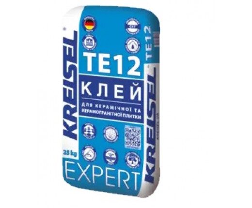 EXPERT TE12 Клей для керамічної та керамогранітної плитки, 25кг
