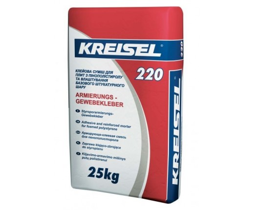 EXPERT TF22 KREISEL Клей для приклеювання та армування мінераловатних та пінополістирольних плит, 25кг