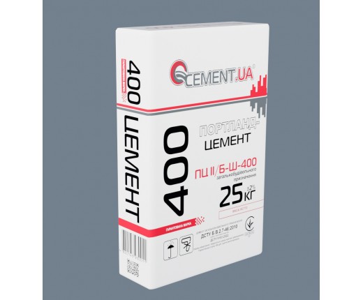 Цемент М-400 ПЦ-БШ Премиум, 25кг
