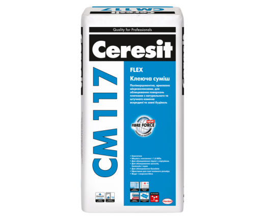 Клей CERESIT CM 117 PRO еластичний клей (25кг)