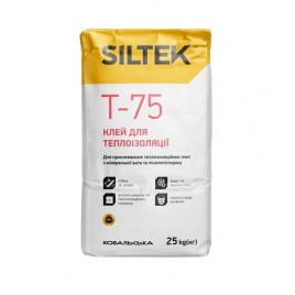 SILTEK Т 75, клей для пінополістеролу та мінеральної вати, 25кг