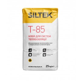Т-85 SILTEK, клей для пінополістеролу та мінеральної вати, 25кг