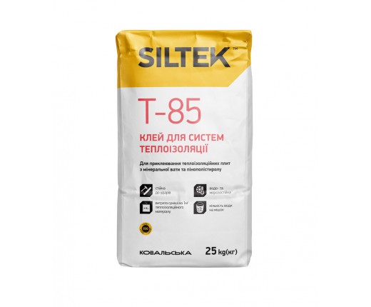 Т-85 SILTEK, клей для пінополістеролу та мінеральної вати, 25кг