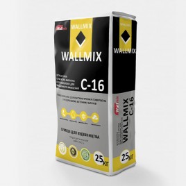 Wallmix C-16, цементно-вапняна штукатурка машинного нанесення, 25кг