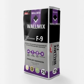 WALLMIX F-9, клей для пінополістеролу, 25кг WALLMIX F-9, клей для пінополістеролу, 25кг