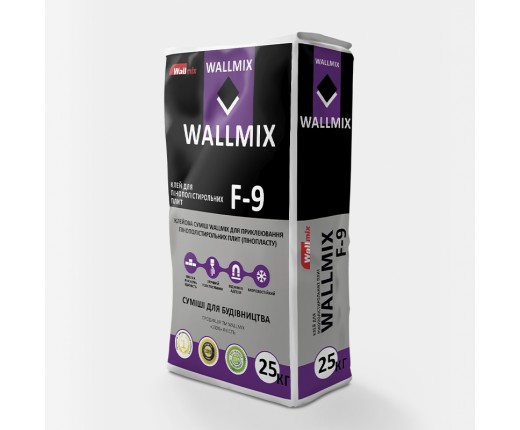 WALLMIX F-9, клей для пінополістеролу, 25кг